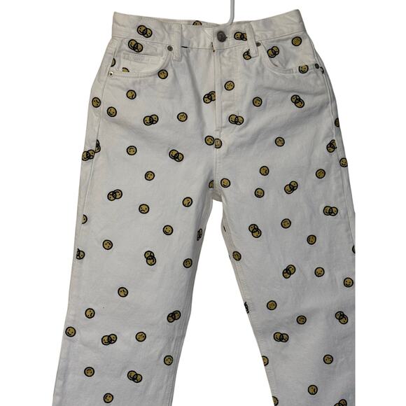 Reformation Mixed Emotions High Rise Straight Jeans Size 26 White - Picture 10 of 11